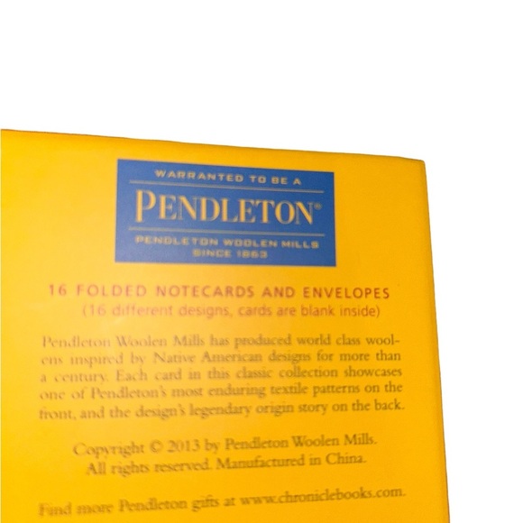 Pendleton wool native american inspired 14 notecard & envelopes textile patterns - Picture 2 of 3